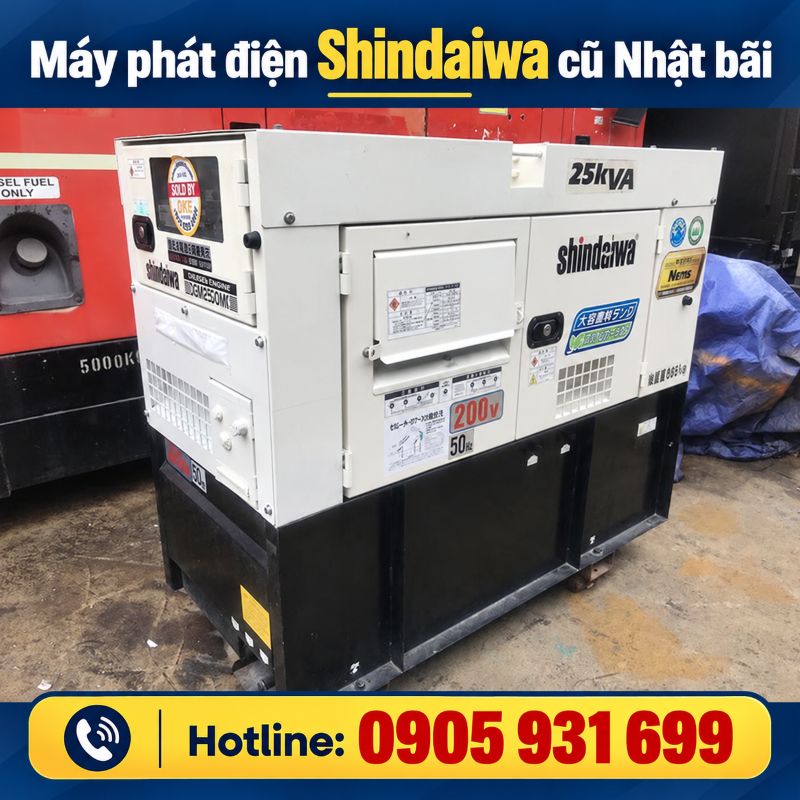 Máy phát điện Shindaiwa Nhật bãi cũ - Giá tốt tại TPHCM