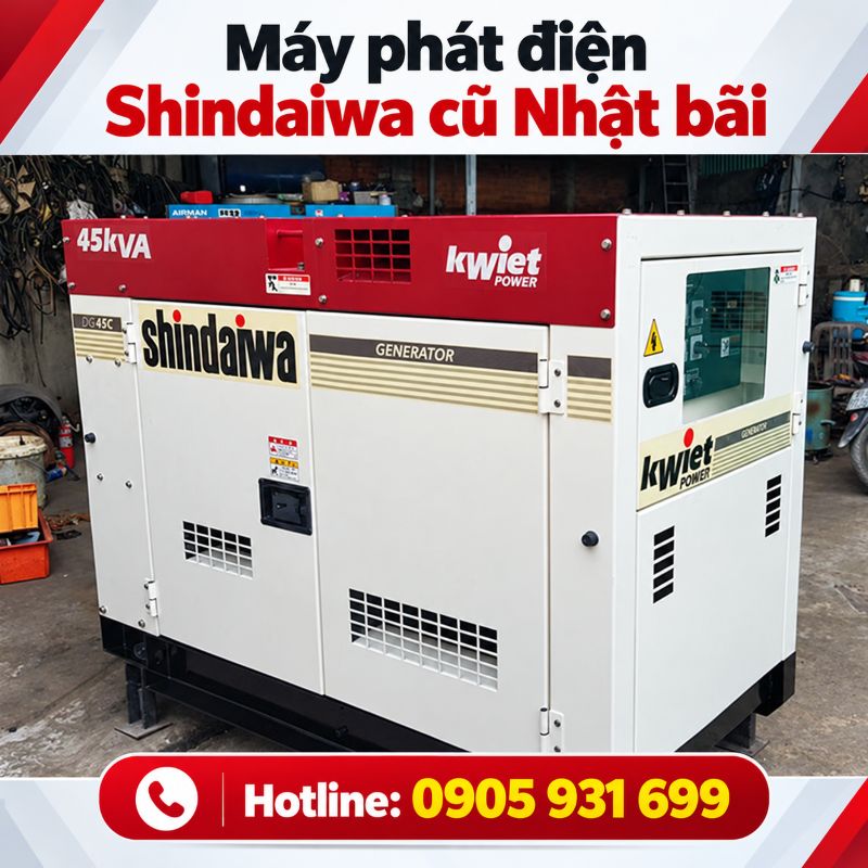 Máy phát điện Shindaiwa Nhật bãi cũ - Giá tốt tại TPHCM