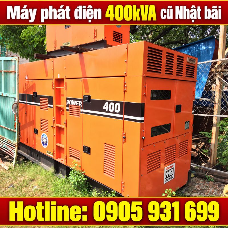 Máy phát điện 400kVA cũ Nhật bãi - Chạy dầu 3 pha, giá tốt TPHCM
