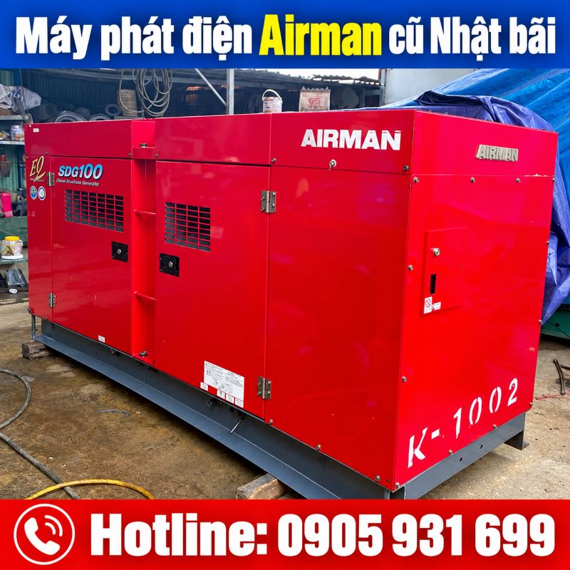 Máy phát điện Airman Nhật bãi cũ - Giá tốt tại TPHCM