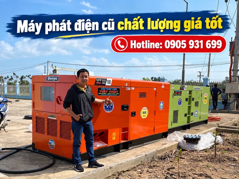 Máy phát điện công nghiệp cũ tại TPHCM