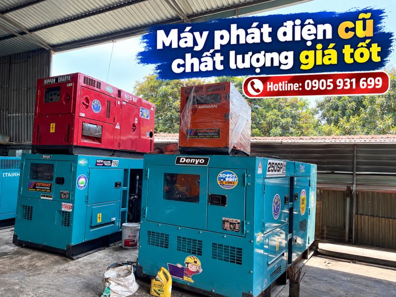 Máy phát điện công nghiệp cũ tại TPHCM