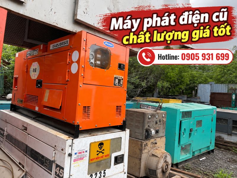 Máy phát điện công nghiệp cũ tại TPHCM