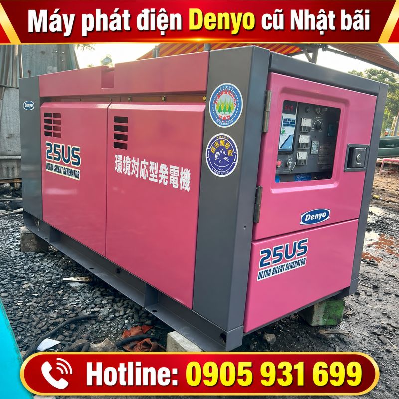 Máy phát điện Denyo Nhật bãi cũ – Giá tốt tại TPHCM