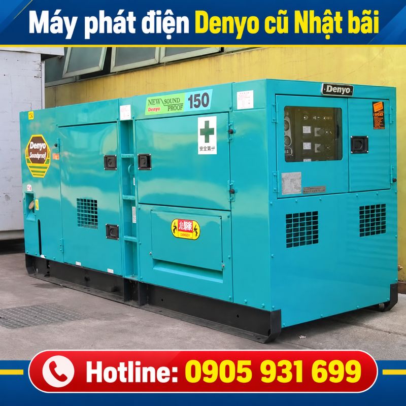 Máy phát điện Denyo Nhật bãi cũ – Giá tốt tại TPHCM