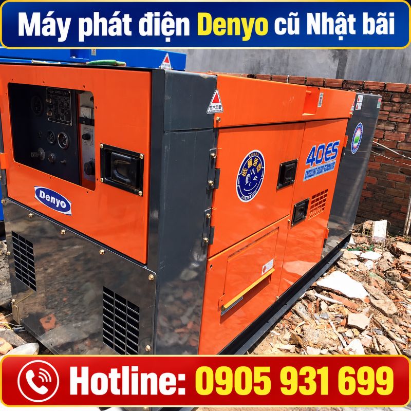 Máy phát điện Denyo Nhật bãi cũ – Giá tốt tại TPHCM
