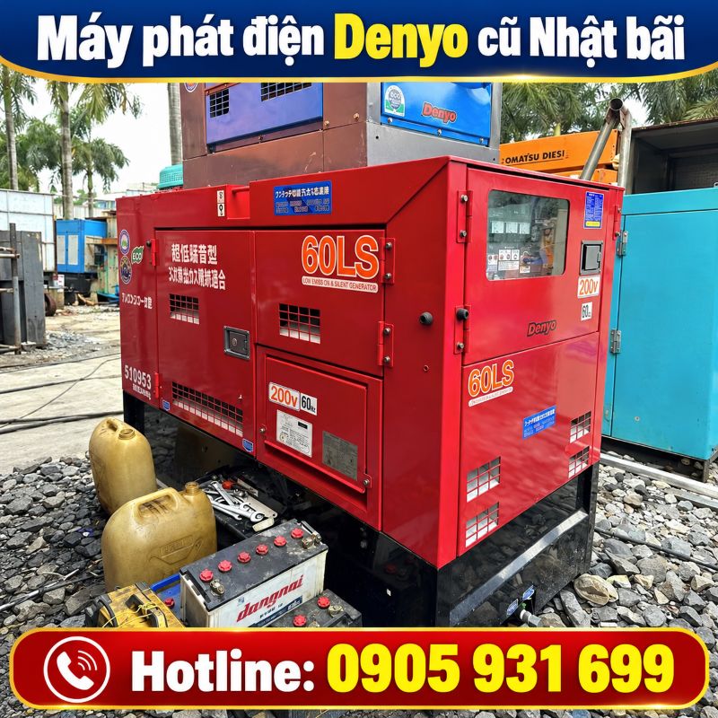 Máy phát điện Denyo Nhật bãi cũ – Giá tốt tại TPHCM
