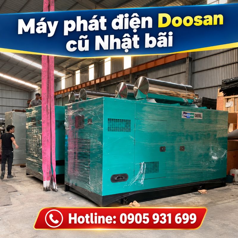Máy phát điện Doosan Hàn Quốc cũ – Giá tốt tại TPHCM