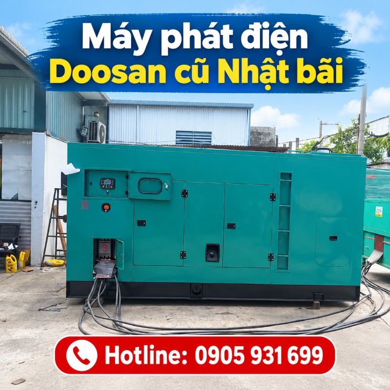 Máy phát điện Doosan Hàn Quốc cũ – Giá tốt tại TPHCM