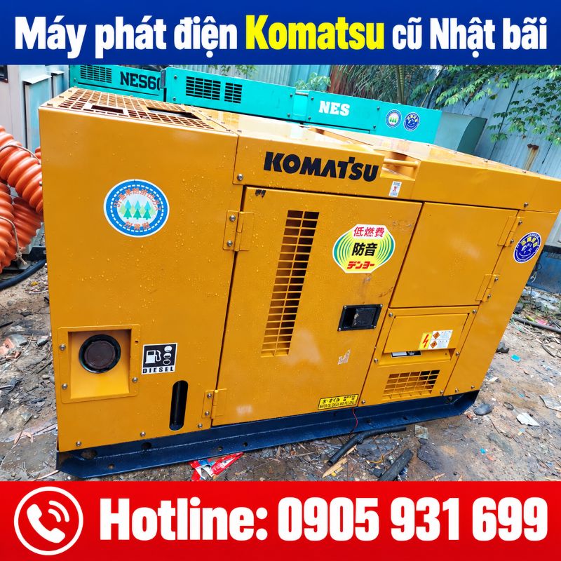 Máy phát điện Komatsu Nhật bãi cũ - Giá tốt tại TPHCM