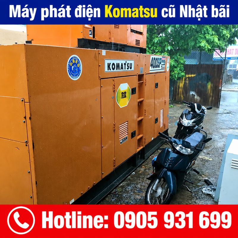 Máy phát điện Komatsu Nhật bãi cũ - Giá tốt tại TPHCM