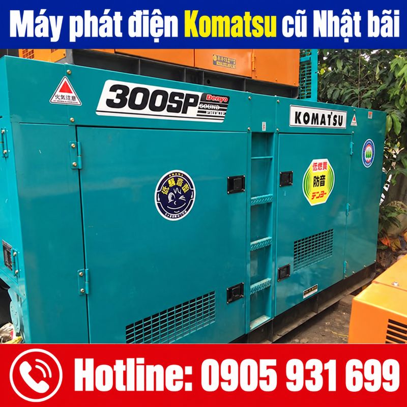 Máy phát điện Komatsu Nhật bãi cũ - Giá tốt tại TPHCM