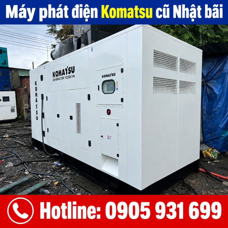 Máy phát điện Komatsu Nhật bãi cũ - Giá tốt tại TPHCM