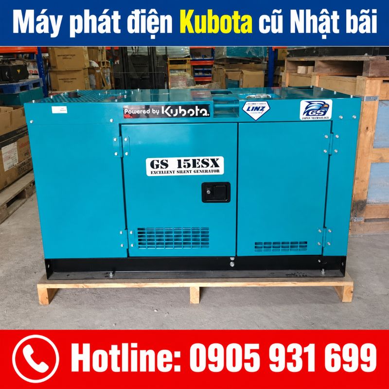 Máy phát điện Kubota Nhật bãi cũ - Giá tốt tại TPHCM