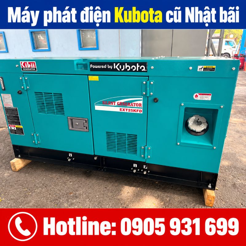 Máy phát điện Kubota Nhật bãi cũ - Giá tốt tại TPHCM