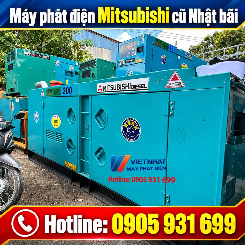 Máy phát điện Mitsubishi Nhật bãi cũ – Giá tốt tại TPHCM