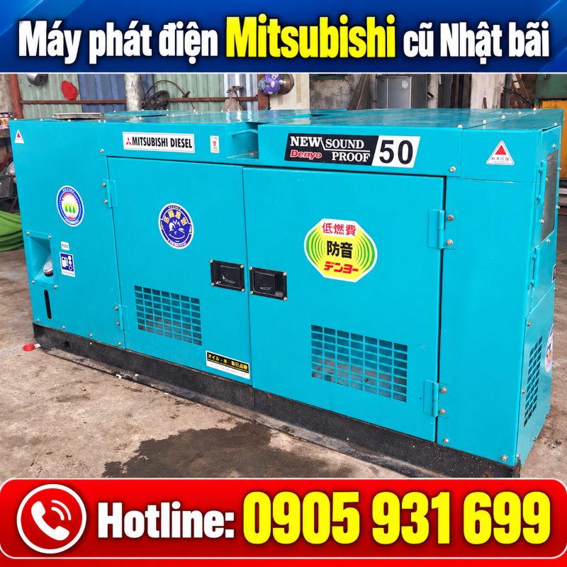 Máy phát điện Mitsubishi Nhật bãi cũ – Giá tốt tại TPHCM