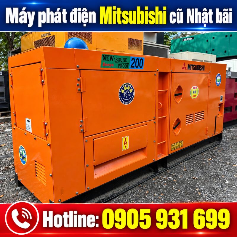 Máy phát điện Mitsubishi Nhật bãi cũ – Giá tốt tại TPHCM
