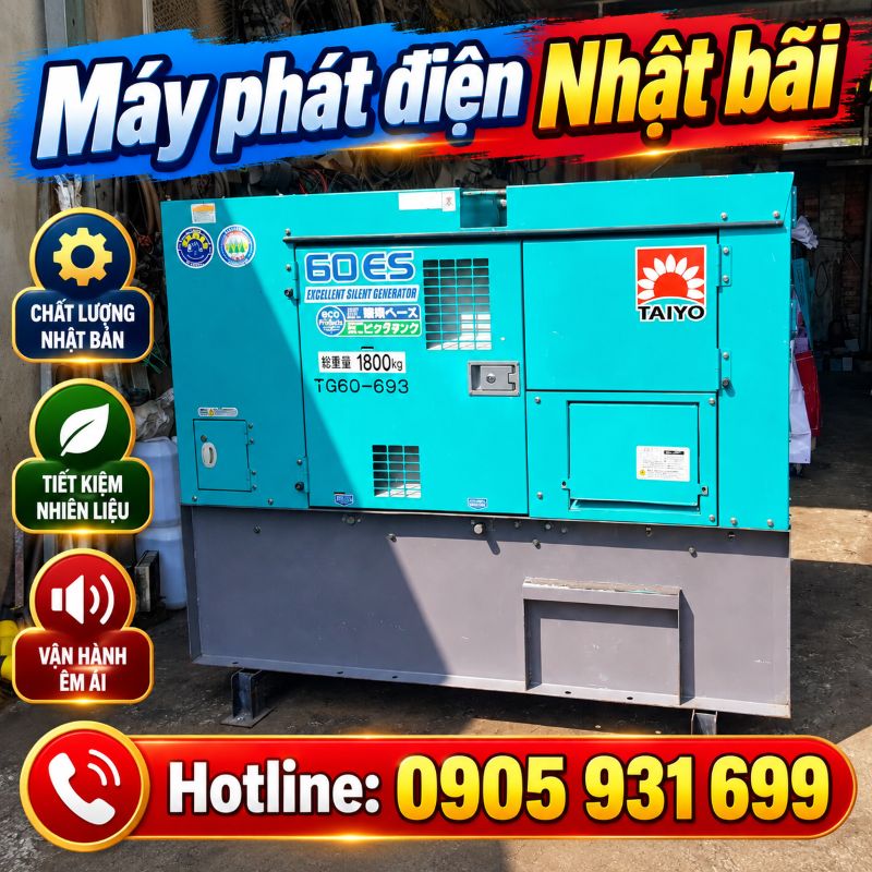 Máy phát điện Nhật bãi tại TPHCM