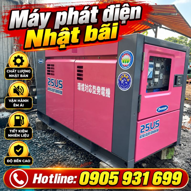 Máy phát điện Nhật bãi tại TPHCM