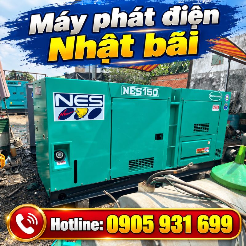 Máy phát điện Nhật bãi tại TPHCM