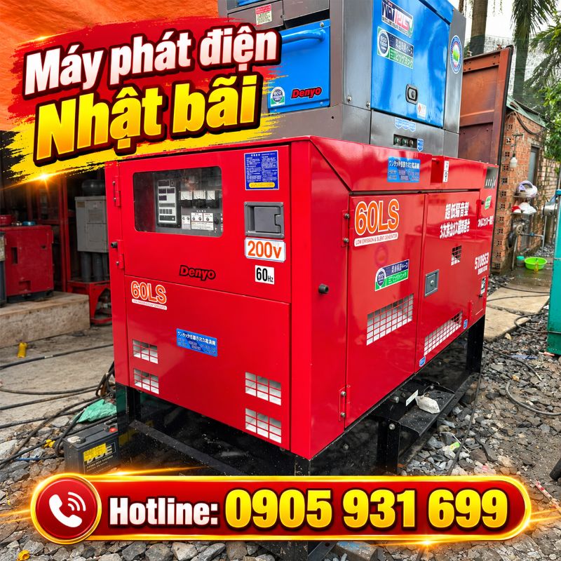 Máy phát điện Nhật bãi tại TPHCM