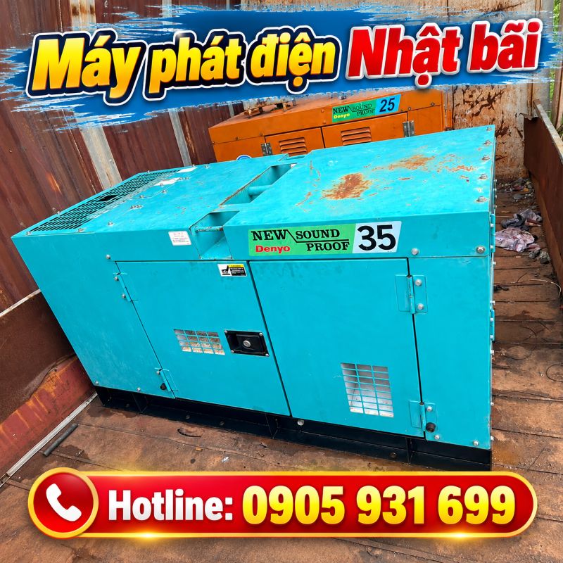Máy phát điện Nhật bãi tại TPHCM