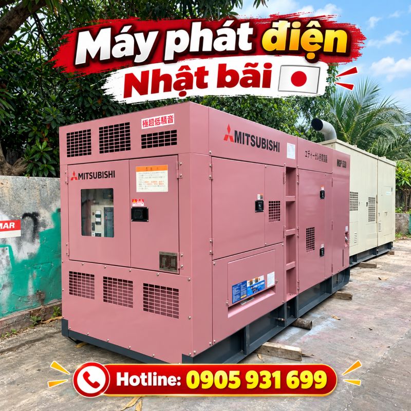 Máy phát điện Nhật bãi tại TPHCM