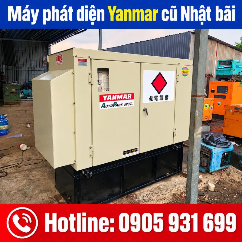 Máy phát điện Yanmar Nhật bãi cũ - Giá tốt tại TPHCM