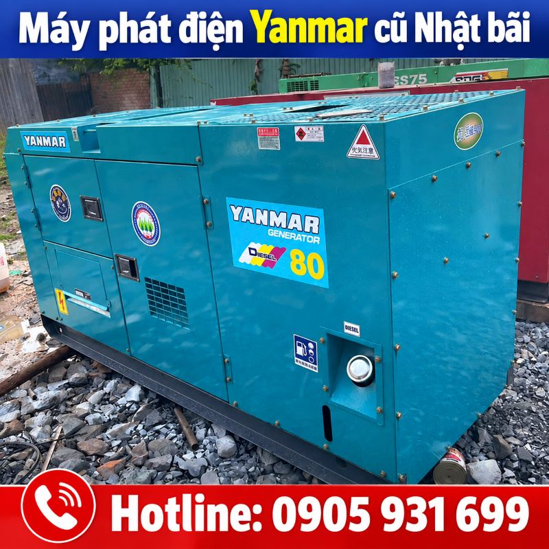 Máy phát điện Yanmar Nhật bãi cũ - Giá tốt tại TPHCM