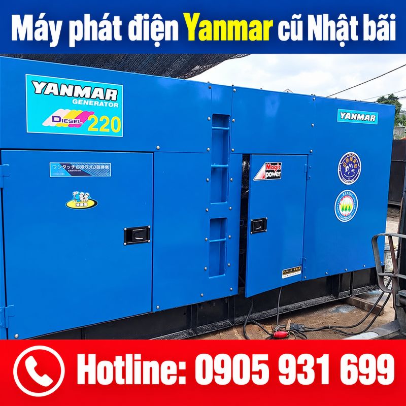Máy phát điện Yanmar Nhật bãi cũ - Giá tốt tại TPHCM
