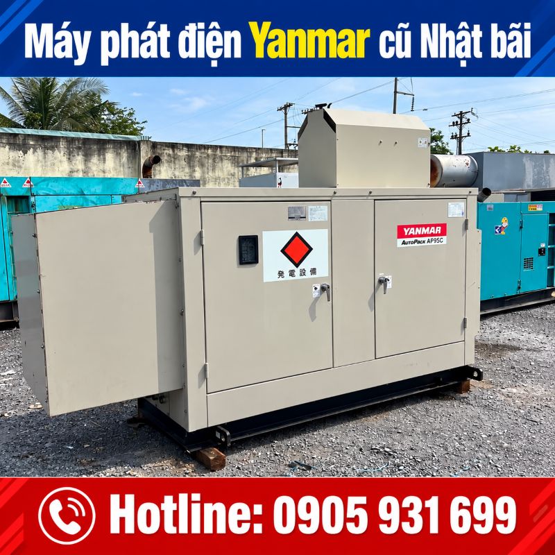 Máy phát điện Yanmar Nhật bãi cũ - Giá tốt tại TPHCM
